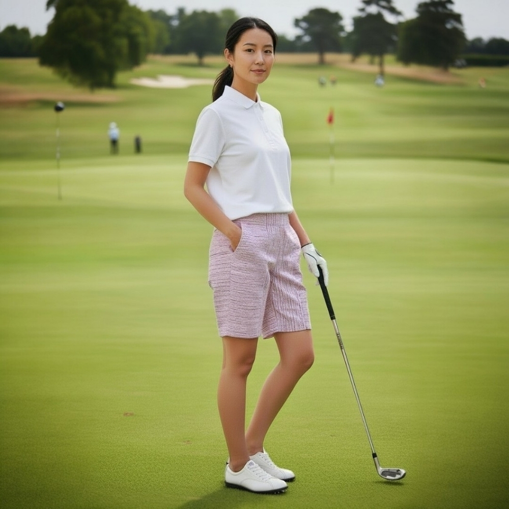 EP Pro Pink Striped Athletic Golf Shorts - Size 12